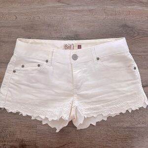 SO White Denim Shorts- Size 5